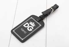 【正規品】新品・未使用品  DOLCE&GABBANA  ドルガバ  レザー　ロゴ　ネームタグ　ブラック