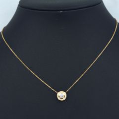 カルティエ Cartier GIA鑑定書付き ダムールネックレス パヴェ K18 PG ダイヤモンド