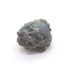 龍亀 ロングイの置物 ラブラドライト 2.5cm 天然石製 ドラゴンタートル