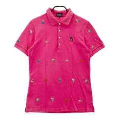 サイズ：4 PEARLY GATES パーリーゲイツ ×スポンジボブ 半袖ポロシャツ  ピンク系 [240101284746]# ゴルフウェア メンズ ストスト