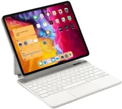 [新品※未使用] マグネット式 2024 iPad Pro 13インチ M4 キーボード タッチパッド バックライト付き 磁気吸着式 アイパッド 2024年iPadPro13 キーボードケース カバー 一体型 トラックパッド付き,ブラックのサムネイル