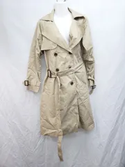 ◇ ◎ AZUL BY MOUSSY アズールバイマウジー 2WAY 大人女子 長袖 トレンチコート サイズＭ ベージュ レディース P  【1405230012066】