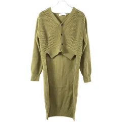 TOGA PULLA トーガ プルラ 18AW Rib knit cardigan リブニットカーディガン  イエローグリーン 36のサムネイル