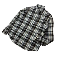 SHIPS GENERAL SUPPLY シップス ブラウン系 チェック シャツ 長袖 メンズ M 通年 落着き シティ アメカジ 大人カジュアル 古着■S4362