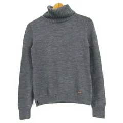 ブルーレーベルクレストブリッジ セーター トップス タートルネック ニット レディース 38サイズ グレー BLUE LABEL CRESTBRIDGE 【中古】