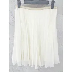 ◇ Kumikyoku 組曲 オンワード樫山 膝丈 プリーツ スカート S3 アイボリー *  【1002796979972】