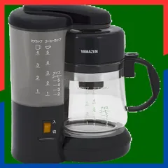 【在庫処分】水量目盛り付き 保温機能 簡単操作 コンパクト アイスコーヒー ドリップ式 ブラック 5杯用 650ml YCA-502(B) コーヒーメーカー [山善]のサムネイル