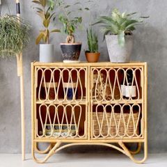 籐製家具 JUGLAS(ユグラ) ワイドラタンキャビネット