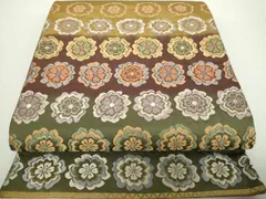 平和屋着物○西陣老舗 山城機業店 伊勢屋孝兵衛 六通柄袋帯 唐織 横段