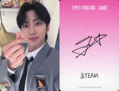 【中古】コレクションカード(男性) ＆TEAM/FUMA/裏面ピンク・印刷サイン入り/＆TEAM JAPAN POP-UP STORE「First Howling：WE」フォトカード