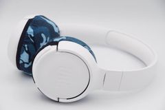 JBL TUNE520BT のイヤーパッドの保護・修理に mimimamo スーパーストレッチ・ヘッドホンカバー （サイズ：M、色：オーシャン、型番：MHC-001-CO）