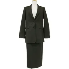 美品 theory luxe セオリーリュクス スーツ セットアップ ブラウン 38(M) ジャケット テーラード シングル ボタン スカート ミディ 膝下 Iライン タイト ブランド 【レディース】のサムネイル