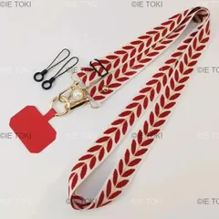 調節可能な長い携帯電話ストラップ ネックコード ペンダントパール ハンギングオーナメント 紛失防止チャーム クロスボディカード ハングクリップ