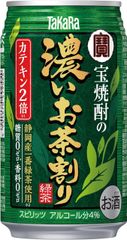 宝酒造 宝焼酎の濃い緑茶割り [ チューハイ 335mlx24本 ]【激安在庫処分!! 離島、沖縄配送対応不可】 ;J-(00002324-24PS);