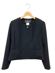 ルネ 5223010 ノーカラージャケット 38 ネイビー ITSW7HYYN6RM
