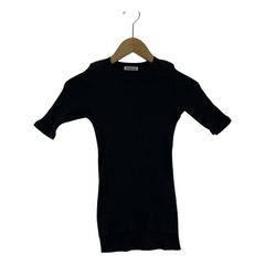AURALEE/GIZA HIGH GAUGE RIB KNIT TEE/0/A00T02HR