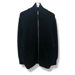 THE PERMANENT EYE ザパーマネントアイ Wool middle gauge driver's knit ウールミドルゲージドライバーズニット 44 ブラック 参考定価46200円 メンズ 冬 recollect有明ガーデン店 NO.00533T