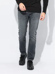 カルバンクライン Calvin Klein ジップフライ ストレッチ スリムフィット デニム パンツ CKJ30J32652032 ダークグレー