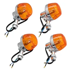 【ラスト】バイク 星型ウインカーレンズ CB系統 ホンダ バイク ウインカー 2個セット オレンジ クリアレンズ 選択 CB