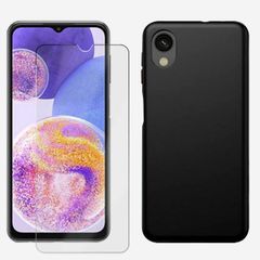 [C213] Galaxy A23 케이스 블랙 TPU 스마트폰 케이스 내충격 커버 블랙 매트 스마트폰 케이스 휴대용 커버 A23 커버 갤럭시 A23 케이스 GalaxyA23 갤럭시 휴대용 케이스 TPU 소재 보호 커버 휴대용 케이스