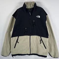 古着 90's/90年代 ザ・ノースフェイス THE NORTH FACE フリースジャケット デナリ ワンポイント ポーラテック L ベージュ ブラック メンズ