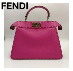 FENDI ピーカブー アイシーユー プチ ピンク♡ フェンディ ピーカブー アイシーユー プチ 2Wayバッグ レザー