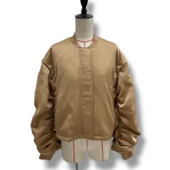 CIEL'AIR シエルエアー 2WAY SATIN BLOUSON サテンブルゾン 袖取り外し可 ベスト 2way ブルゾン ジャケット アウター ショート丈 サテン ベージュ レディース 冬 ゴーゴー古着久喜倉庫店 北38