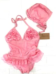❤︎kireisui❤︎新品❤︎激カワ‼︎ チュチュ風　ピンク　ワンピース水着♪
