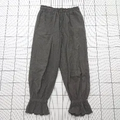 ◇ ⊂ SM2 サマンサ モスモス ウエスト伸縮性 裾刺繍レースイージーパンツ サイズF グレー系 レディース E  【1508250015847】