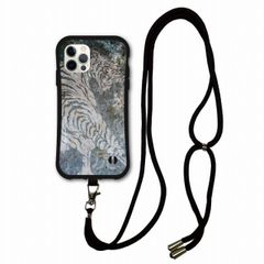 [iPhone13 Mini] iPhoneSE 2세대 3세대 i-coron 케이스 스마트폰 숄더 부착 아이폰 15 Pro Max 14 13 12 11 스마트폰 케이스 숄더 타입 측면 보호 내충격 타이거 호랑이 그런 남자