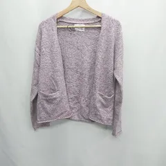 ◇ ⊇ ZARA ザラ 長袖 ニットカーディガン サイズ11-12 パープル系 レディース E  【1409240056485】