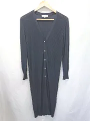 ◇ ⊂ KUMIKYOKU 組曲 長袖 ロング カーディガン サイズ2 ネイビー レディース E  【1506180002845】