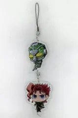 【中古】キーホルダー・マスコット(キャラクター) 花京院典明＆ハイエロファントグリーン アクリルキーホルダー(2個セット) 「ジョジョの奇妙な冒険 in J-WORLD TOKYO」