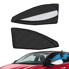 車内の目隠 メッシュカーテン 防蚊 遮光 カーシェード 日除け 2in1一体式 通気性 車種専用 車中泊 UVカット 車窓日よけ サイド用 紫外線カット マグネット式 虫よけ サンシェード 50系 折り畳み式 プリウス 簡単着脱 との互換性あり トヨタ 2枚