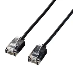 【新品・2営業日で発送】ELECOM エレコム LANケーブル／CAT6A／スーパースリム／3.0m／ブラック(LD-GPASS／BK3)