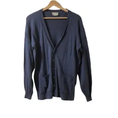 極美品 ジョンスメドレー マーガレットハウエル ウールカーディガン ネイビー L MARGARET HOWELL KNITTED IN ENGLAND BY JOHN SMEDLEY