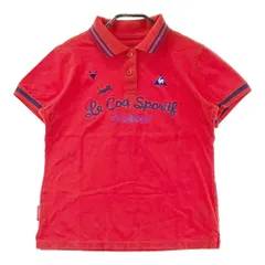 サイズ：L LE COQ GOLF ルコックゴルフ  半袖ポロシャツ  レッド系 [240101372186]# ゴルフウェア レディース ストスト