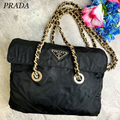 PRADA ビンテージ チェーンバック ギャランティカード付 - メルカリ