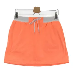 サイズ：2 NEW BALANCE ニューバランス  裏起毛 スカート ロゴ 総柄 オレンジ系 [240101300193]# ゴルフウェア レディース ストスト