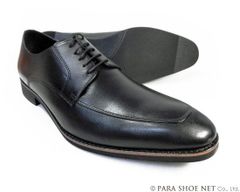 PARASHOE 本革 Uチップ ビジネスシューズ 黒 ワイズ 4E（EEEE）27.5cm、28cm、28.5cm、29cm、29.5cm、30cm、31cm、32cm【大きいサイズ（ビッグサイズ）メンズ 革靴・紳士靴】