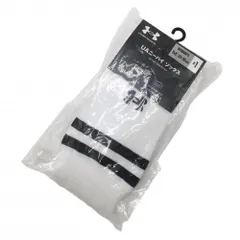 【新品】アンダーアーマー ニーハイソックス 白×黒 ヒートギア 厚手 レディース M 23-25cm ゴルフウェア UNDER ARMOUR