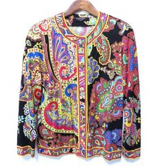T05/017CHRISTIANLACROIXクリスチャンラクロワシルク混カーデ - メルカリ