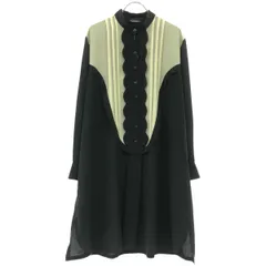 LIMI feu リミフゥ 14AW ポリエステルピンタックシャツブラウス LF-B03-905 ブラック Sのサムネイル