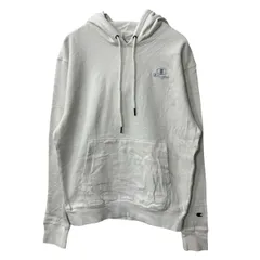 Champion ロゴスウェット パーカー S ホワイト チャンピオン フーディー プルオーバー ワンポイントロゴ 古着卸 アメリカ仕入 a709-5662