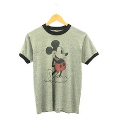 【中古】Tropix Togs ミッキーマウスリンガー Tシャツ M グレー トロピックストグス[10]のサムネイル