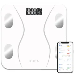 weight scale 電子スケール 対組成計 体重計 体脂肪率 体重計 体脂肪率測定器 高精度 体脂肪計 自動ON/OFF バックライト付 ヘルスメーター 180kgまで対応 ボディスケール 体組成計 強化ガラス コンパクト スマホ連動 軽量アプリ対応/体