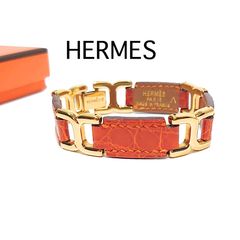 HERMÈS エルメス✥マルジェラ期 プールトゥール バングル アリゲーター