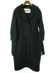 JIL SANDER ジルサンダー 20AW ウールメルトン ロングコート ブラック 34 JSWR125785のサムネイル