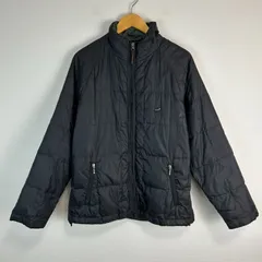 Crocodile クロコダイル ダウンジャケット ワンポイントロゴ ロゴ刺繍 シンプル ブラック 黒 メンズ Lサイズ 古着 ストリート オーバーサイズ