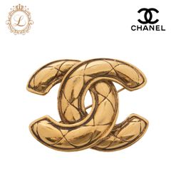 CHANEL シャネル ココマーク マトラッセ ブローチ GP（ゴールドメッキ） ゴールド ブローチ レディースブローチ ハイブランド【中古】【送料無料】